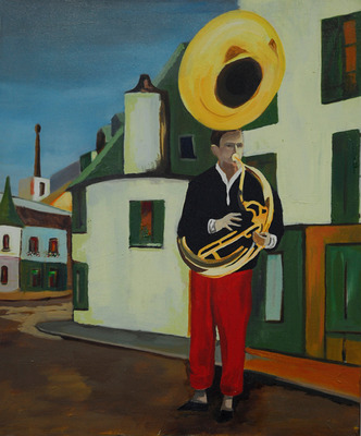 boy with tuba boy with tuba