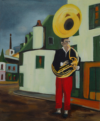 boy with tuba boy with tuba