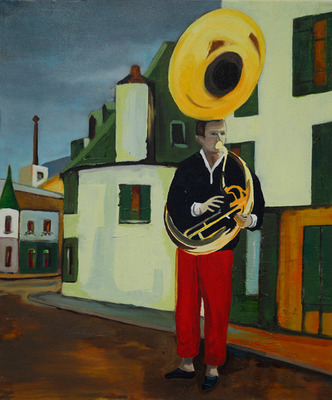 boy with tuba boy with tuba
