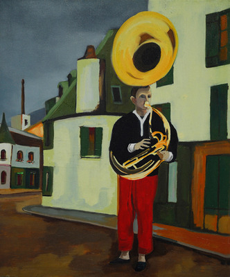 boy with tuba boy with tuba
