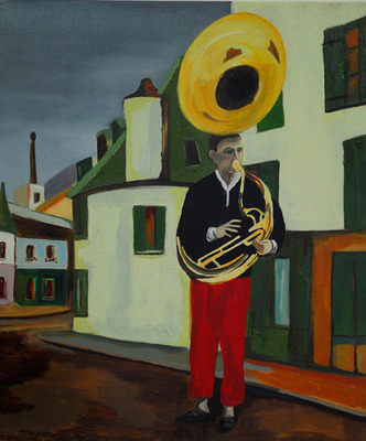 boy with tuba boy with tuba