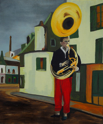 boy with tuba boy with tuba