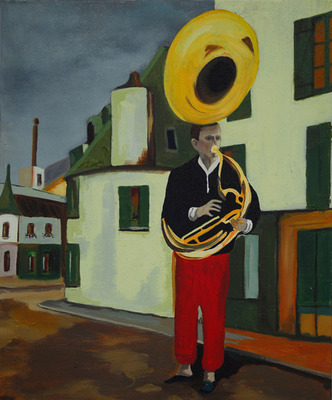 boy with tuba boy with tuba