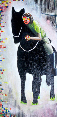 Meisje op paard Meisje op paard