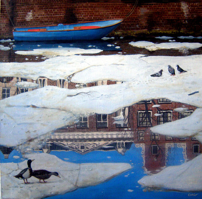 Ice on the Keizersgracht Ice on the Keizersgracht
