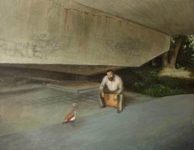 De man en de gans De man en de gans