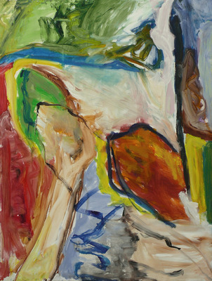 'Staande Lente' - groot doek, abstract expressionisme 'Staande Lente' - groot doek, abstract expressionisme