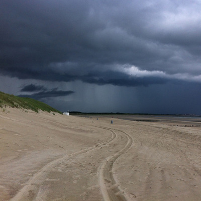 stormy beach