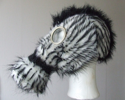 gasmasker zebra