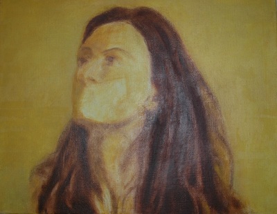 ''Self portrait with tape'' ''Self portrait with tape''