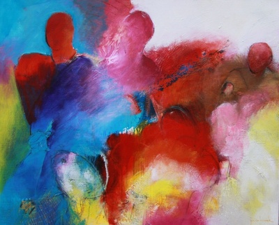 1418 De mist verdrijven 90 x 110 cm 1418 De mist verdrijven 90 x 110 cm