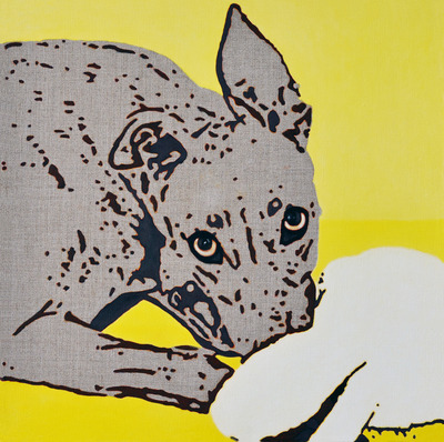 Mac's Hare - Portrait of a greyhound 8