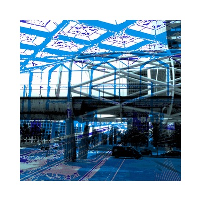 'Haags Blauw' - grafiek in digitale print 'Haags Blauw' - grafiek in digitale print