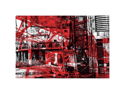 'Bouwen in de Stad1.' -grafiek in digitale print 'Bouwen in de Stad1.' -grafiek in digitale print