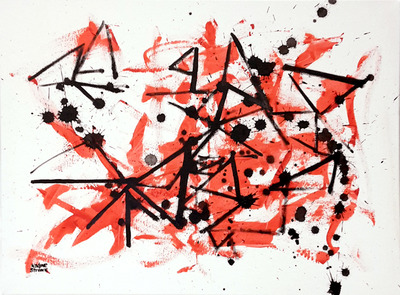 Red, black and white Red, black and white
