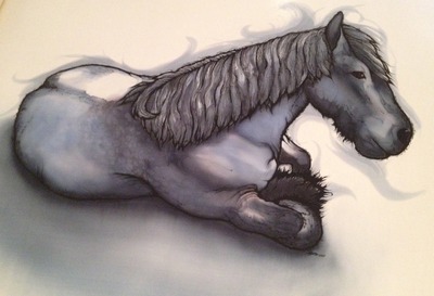 Liggend Paard Liggend Paard