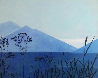 Blauw landschap Blauw landschap