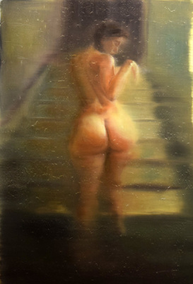 Nude on the stairs Nude on the stairs