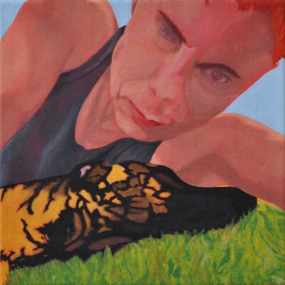 Armpit Sniffer - Self-portrait with dog 1 Armpit Sniffer - Self-portrait with dog 1
