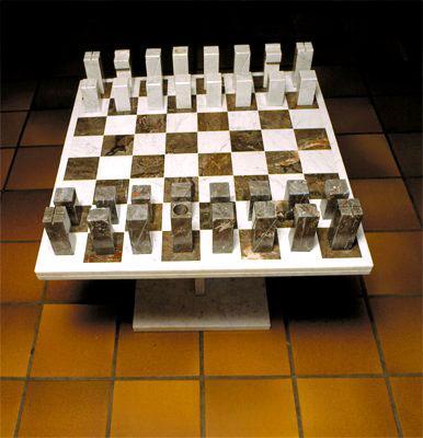 stroomkring bovenste effectief Frank Rosen - schaakspel (sculpturen/marmer)