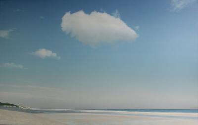 Strand met wolk (Zeeland)