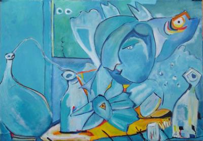 De blauwe denker De blauwe denker