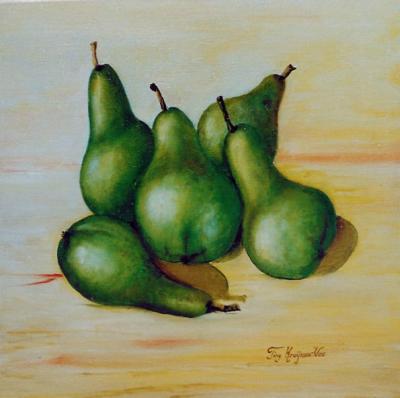 realistisch stilleven: Peren! realistisch stilleven: Peren!