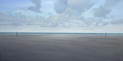 (44) strand met 2 paaltjes (44) strand met 2 paaltjes