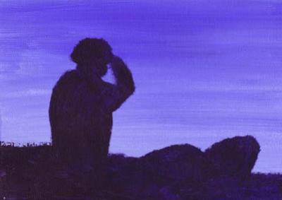Ondergaand blauw Ondergaand blauw