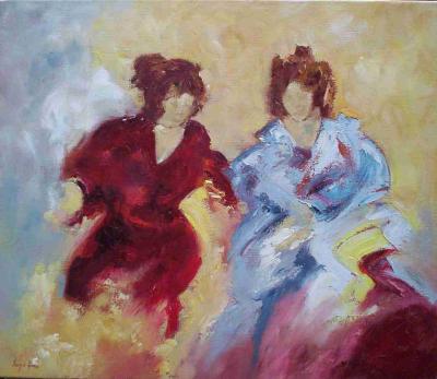 twee levendige dames - 0484 - twee levendige dames - 0484 -