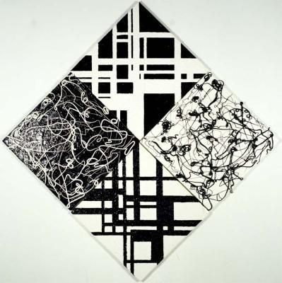 mastic mondriaan versus polymer pollock