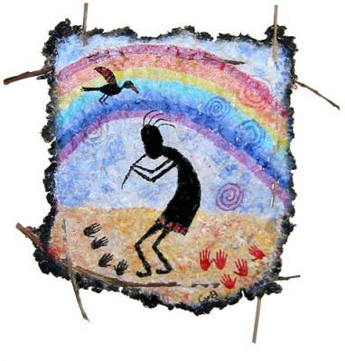 Kokopelli And The Rainbow Bird Kokopelli And The Rainbow Bird
