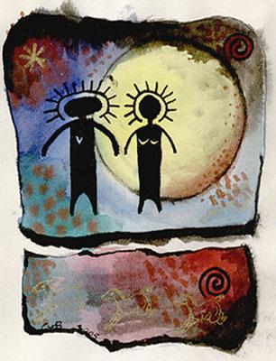 Ancient Man and Woman Ancient Man and Woman